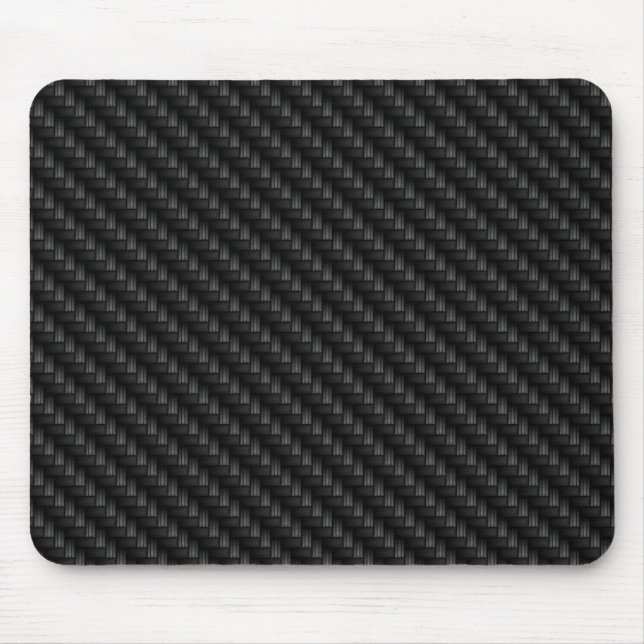 Diagonal Tightly Woven Carbon Fibre Texture Mouse Pad (Front)