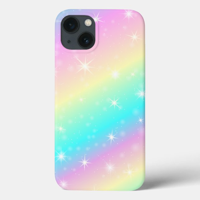 Diagonal Unicorn Pastel Rainbow Colour  Case-Mate iPhone Case (Back)