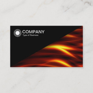 Diagonal V2 - Black - Tongues of Fire Business Card