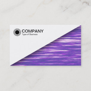 Diagonal V2 - White - Purple Interference Business Card