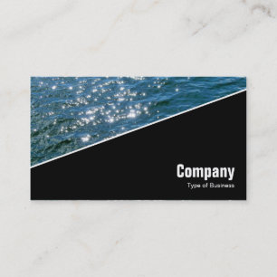 Diagonal V3 - Black - Sparkling Water Business Card