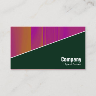 Diagonal V3 - Dark Green Business Card