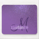 Diagonal Violet Purple Glitter Gradient Ombre Mouse Pad<br><div class="desc">This elegant and girly design is perfect for the classy and stylish woman. It features a faux printed sparkly violet purple glitter diagonal gradient ombre on top of a violet purple background. It's a unique take on the glitter gradient trend that's currently very popular. It's a pretty, glamourous, modern, and...</div>