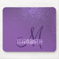 Diagonal Violet Purple Glitter Gradient Ombre