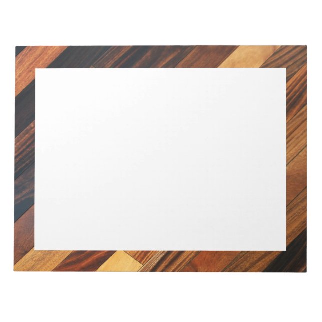 Diagonal Wood Flooring Notepad (Front)