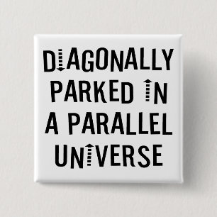 Diagonally Parked 15 Cm Square Badge