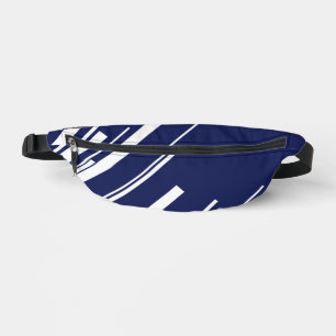 Diagonals - Blue and White Bum Bags