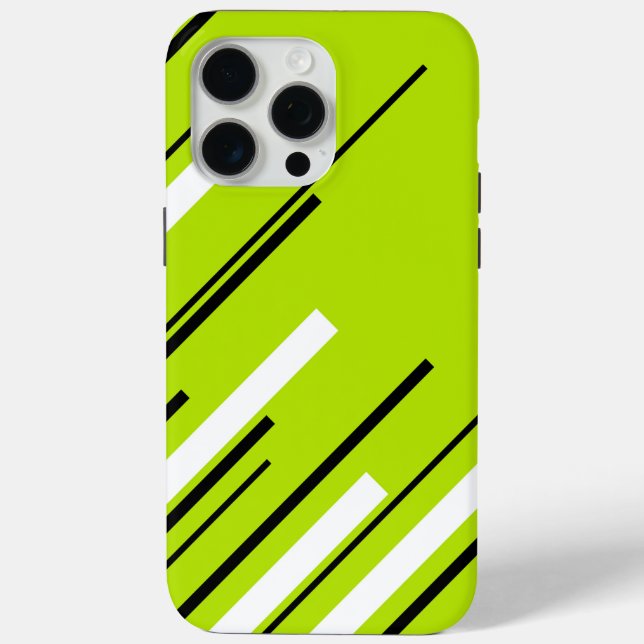Diagonals - Lime Green Case-Mate iPhone Case (Back)