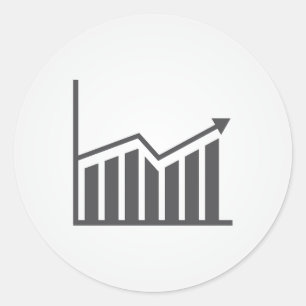 diagram-icon-business-symbol-chart classic round sticker