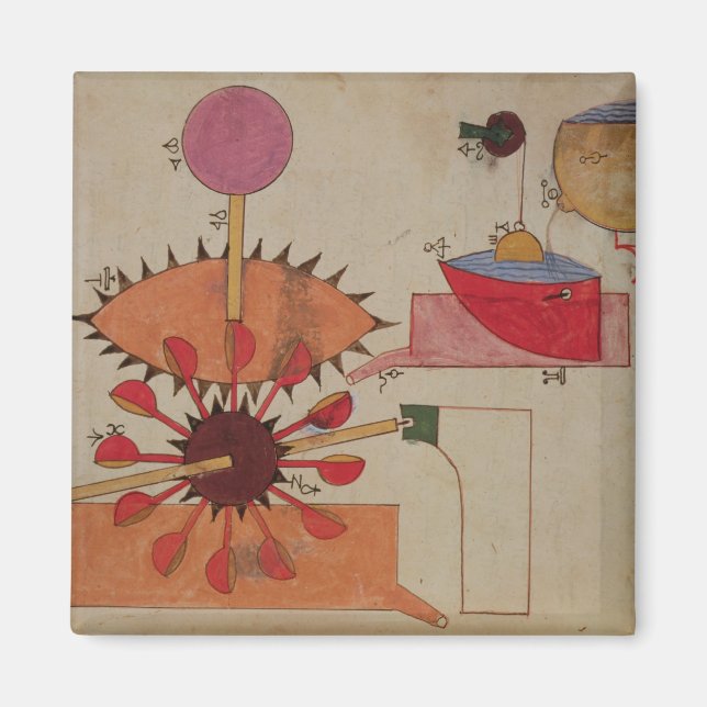 Diagram of a system for pumping water into a magnet (Front)