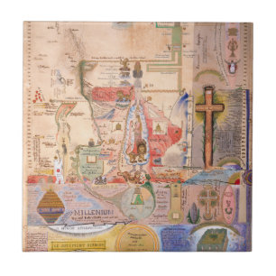 Diagram of the Apocalypse by Henry Dunant Ceramic Tile