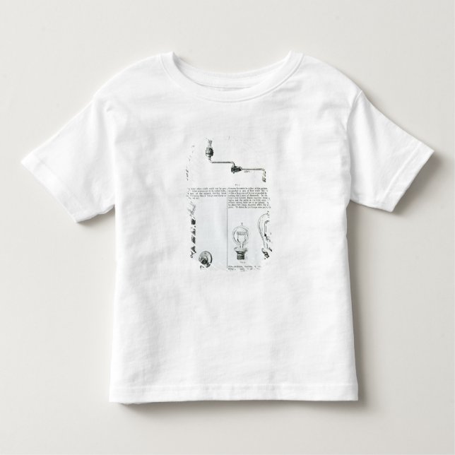 Diagrams of lightbulbs and their brackets toddler T-Shirt (Front)