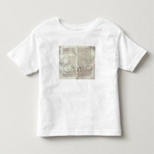 Diagrams of measurements and text (vellum) toddler T-Shirt