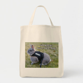 Dial 9 Bun Bun Grocery Tote