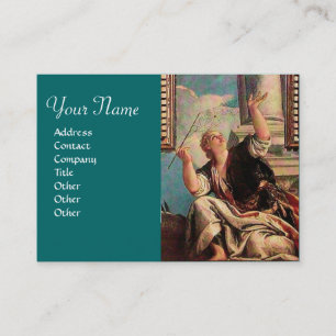 DIALECTICS, blue green brown Business Card