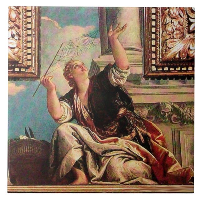 DIALECTICS by Paolo Veronese Ceramic Tile (Front)