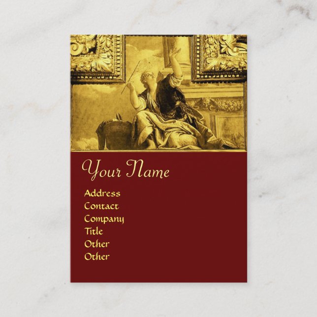 DIALECTICS ,gold yellow Business Card (Front)