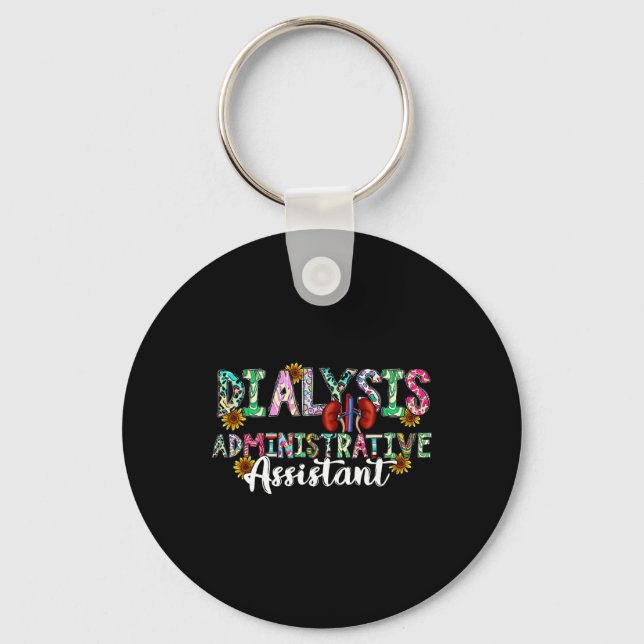 Dialysis Administrative Istant Dialysis Nurse - Un Key Ring (Front)