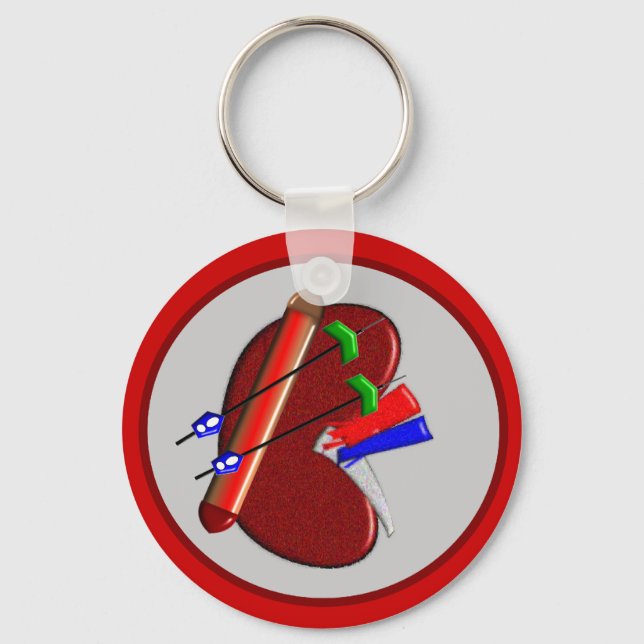 Dialysis  And Kidney Design Gifts Key Ring (Front)