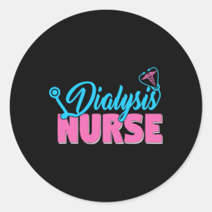 Dialysis Nurse Classic Round Sticker