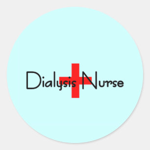 Dialysis Nurse Classic Round Sticker
