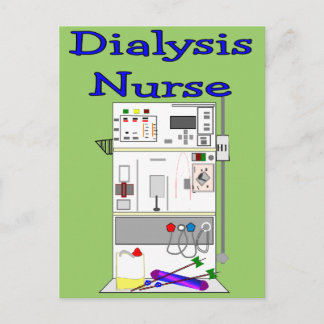 Dialysis Nurse Gifts-Unique Machine Design Postcard