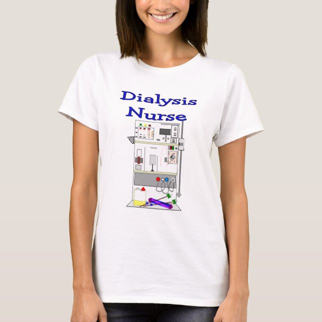 Dialysis Nurse Gifts-Unique Machine Design T-Shirt (Front)