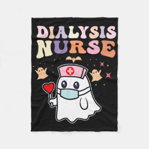 Dialysis Nurse Halloween Nephrology Nursing Day An Fleece Blanket
