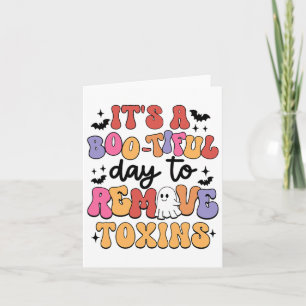 Dialysis Nurse Halloween Remove Toxin Kidney Dialy Card