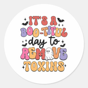 Dialysis Nurse Halloween Remove Toxin Kidney Dialy Classic Round Sticker