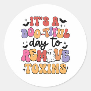 Dialysis Nurse Halloween Remove Toxin Kidney Dialy Classic Round Sticker