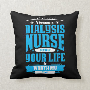 Dialysis Nurse Hero Kidney Nephrology Nursing Cushion