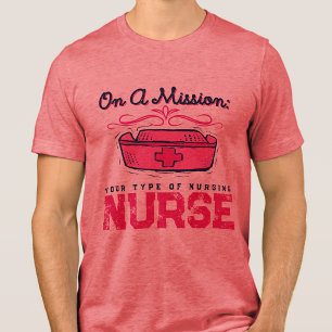 Dialysis Nurse Hospital Medical Worker Graphic Tri-Blend Shirt