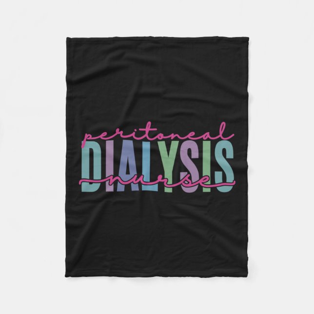Dialysis Nurse Kidney Disease Fun Nursing 1  Fleece Blanket (Front)