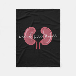 Dialysis Nurse Kidney Disease Fun Nursing Fleece Blanket