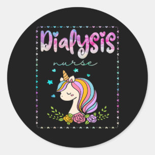 Dialysis Nurse Nephrology Kidney Disease Nursing 1 Classic Round Sticker