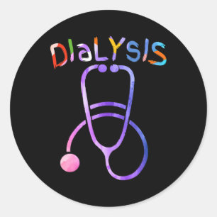 Dialysis Nurse Nephrology Kidney Disease Nursing 2 Classic Round Sticker