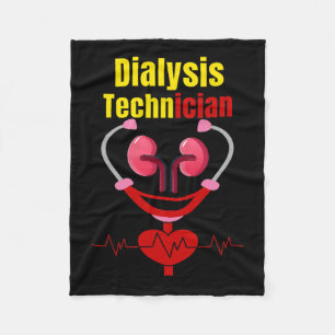 Dialysis Nurse Nephrology Kidney Disease Nursing 2 Fleece Blanket