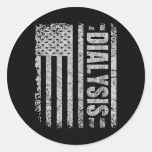 Dialysis Nurse Nephrology Kidney Disease Nursing 3 Classic Round Sticker