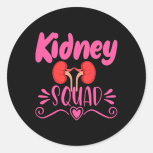 Dialysis Nurse Nephrology Kidney Disease Nursing 4 Classic Round Sticker