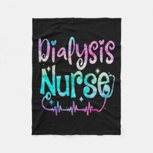 Dialysis Nurse Nephrology Kidney Disease Nursing 4 Fleece Blanket