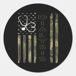 Dialysis Nurse Nephrology Kidney Disease Nursing 5 Classic Round Sticker