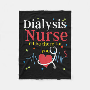 Dialysis Nurse Nephrology Kidney Disease Nursing 5 Fleece Blanket