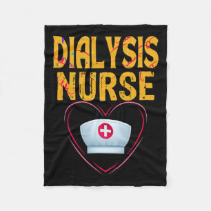 Dialysis Nurse Nephrology Kidney Disease Nursing 5 Fleece Blanket