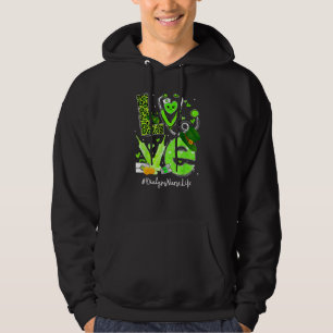 Dialysis Nurse Nurse Life Love Heart Stethoscope R Hoodie
