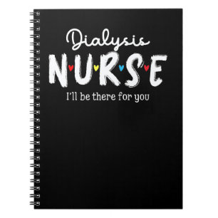 Dialysis Nurse Plaid Red Love Heart Stethoscope Rn Notebook