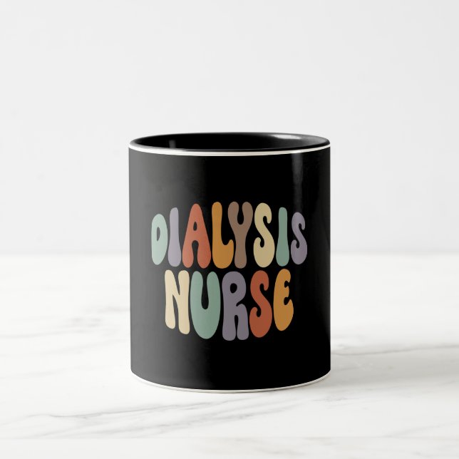 Dialysis Nurse Proud Career Profession Two-Tone Coffee Mug (Center)