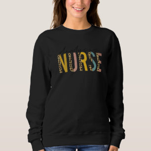 Dialysis Nurse RN Nephrology Registered leopard Ki Sweatshirt