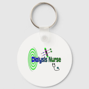 "Dialysis Nurse" Unique graphics Gifts Key Ring