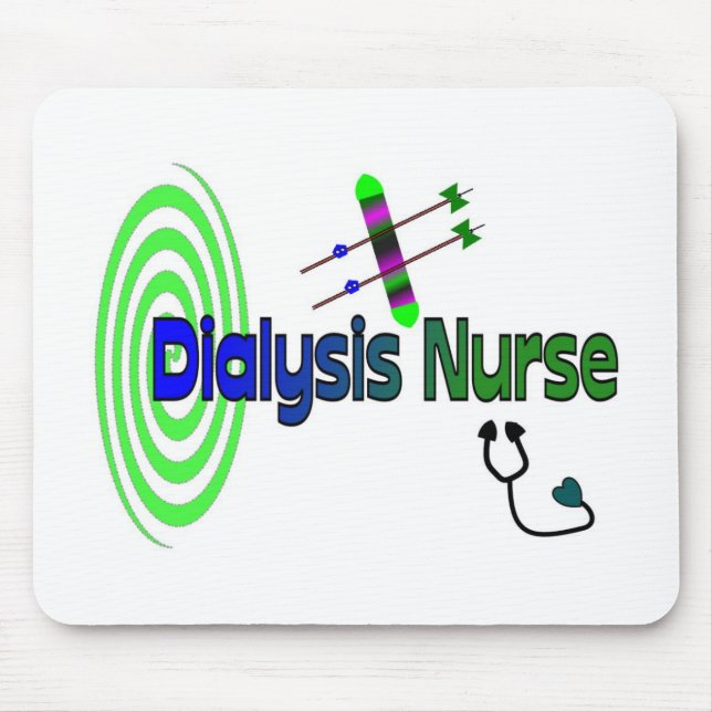 "Dialysis Nurse" Unique graphics Gifts Mouse Pad (Front)